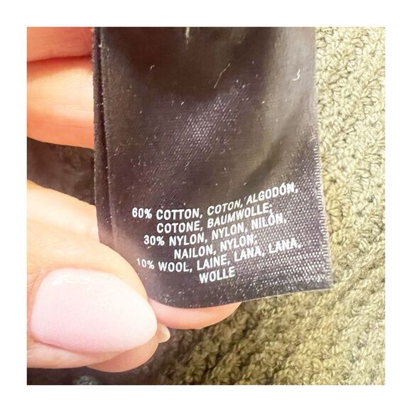 Anthropologie Moth Turtleneck Sleeveless Tunic Sweater Sz XXS Green Cotton Wool - Picture 12 of 13